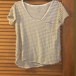 Green striped tee